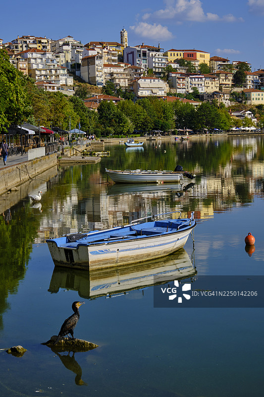 希腊，马其顿，拜占庭城镇卡斯托里亚图片素材