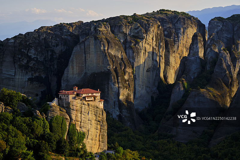 希腊，色萨利地区，卡兰巴卡，迈泰奥拉遗址图片素材