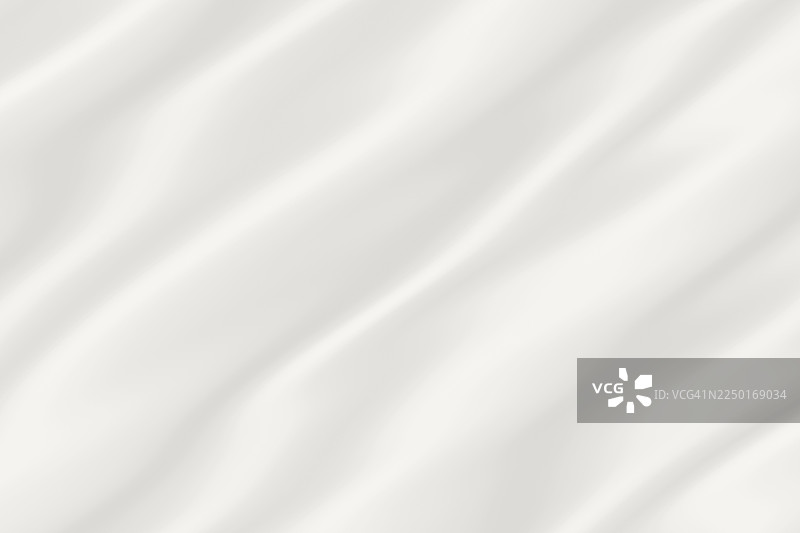 优雅的白色丝绸纹理背景，带有柔和的波浪。纯净的白色织物背景，带有精致、流畅的褶皱和微妙的阴影。年度颜色2026云舞者图片素材