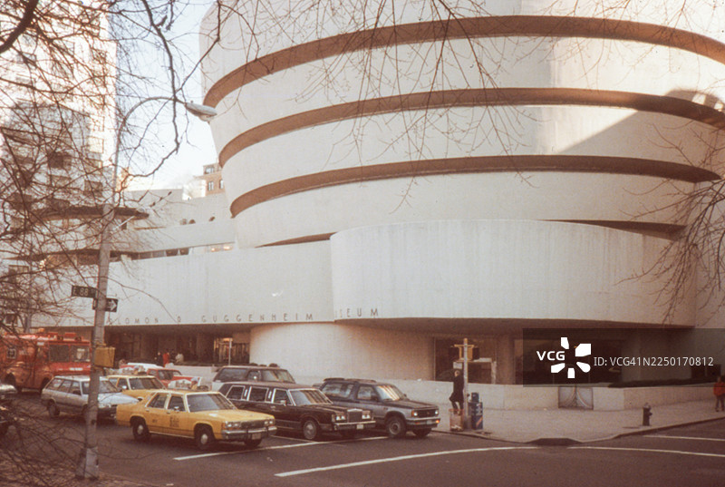 1988年古根海姆博物馆老照片，美国纽约曼哈顿上东区图片素材