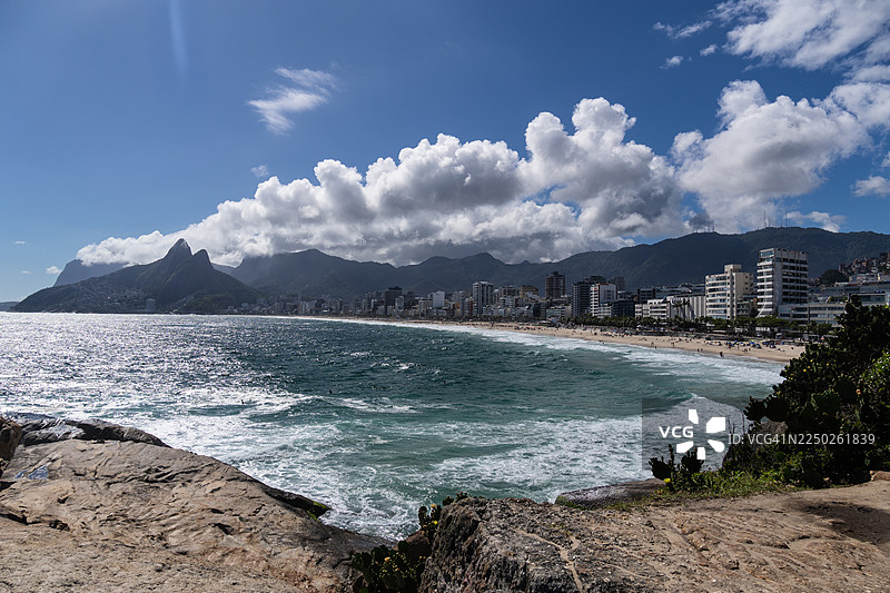 巴西里约热内卢的伊帕内玛海滩图片素材
