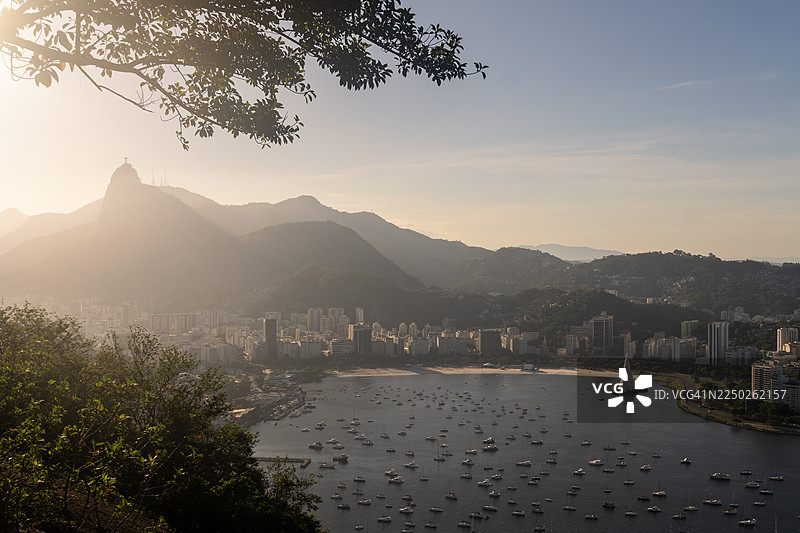 巴西里约热内卢的黄昏景色图片素材