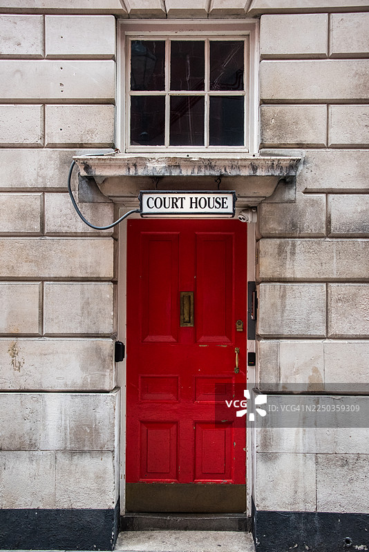 骑士桥老法院的红门图片素材