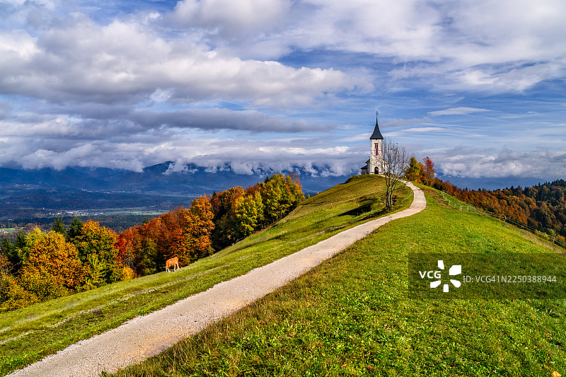 斯洛文尼亚欧洲的雅姆尼克教堂图片素材
