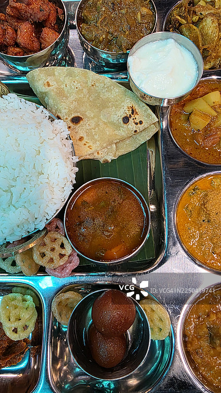 塔利北印度旁遮普孟加拉食物图片素材