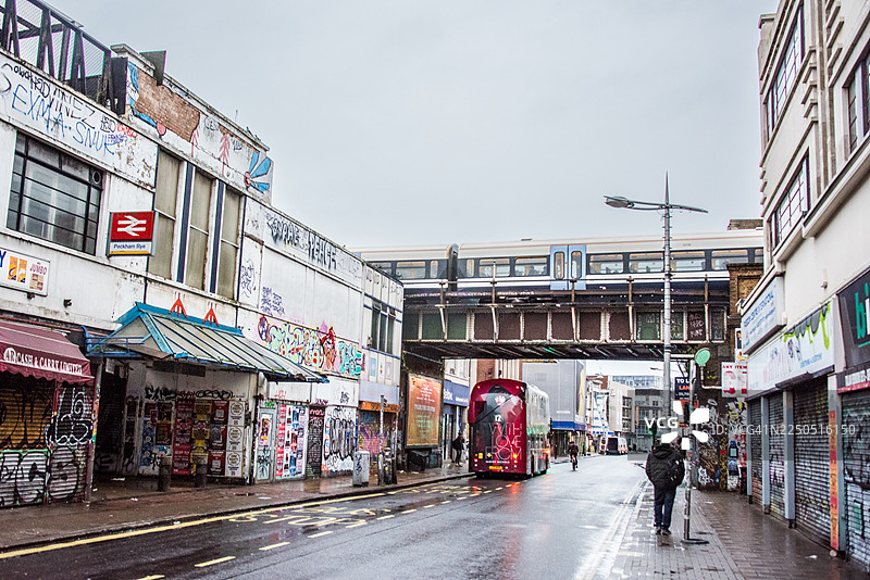 冬季的佩卡姆莱街景图片素材