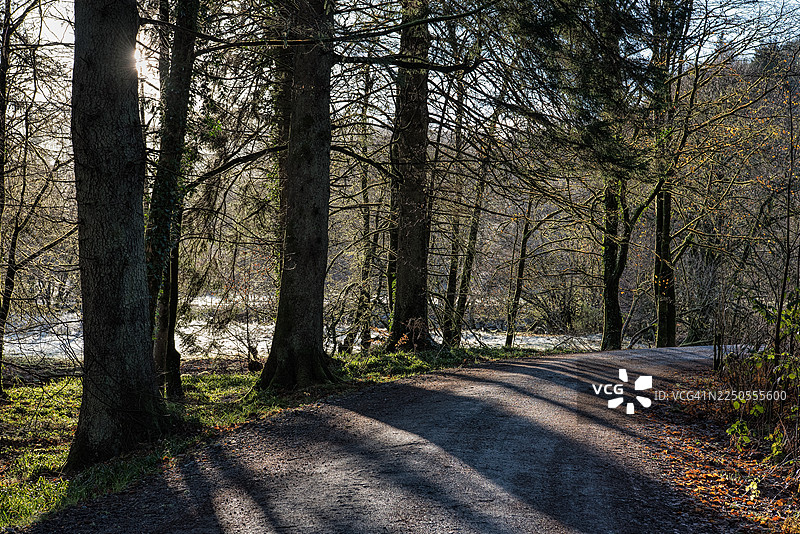 开始散步图片素材