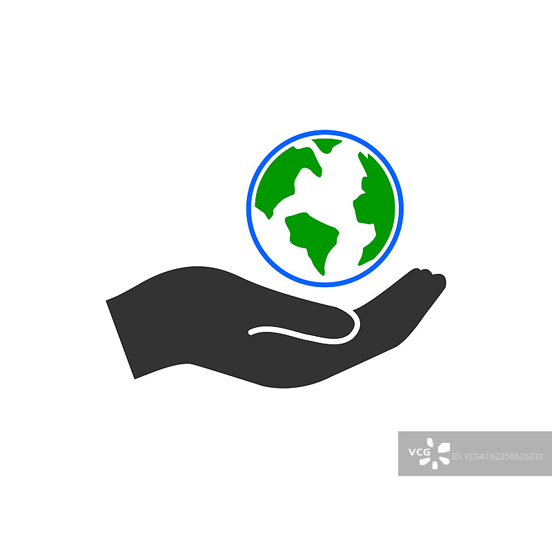 手托地球仪图标，世界图标图片素材