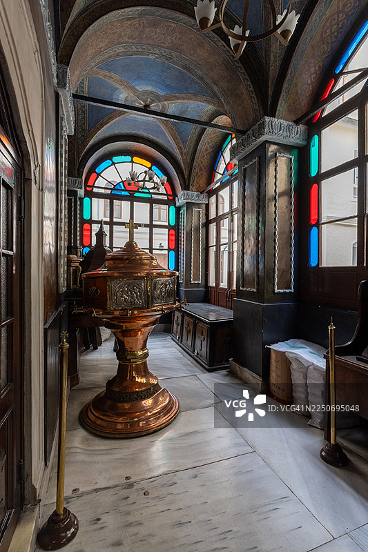 圣母玛利亚教堂的洗礼之光——贝伊奥卢图片素材