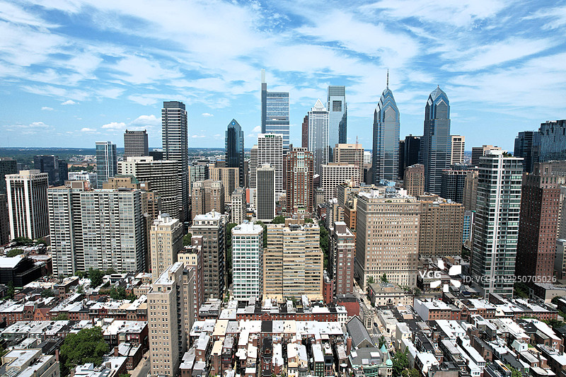 费城鸟瞰图图片素材