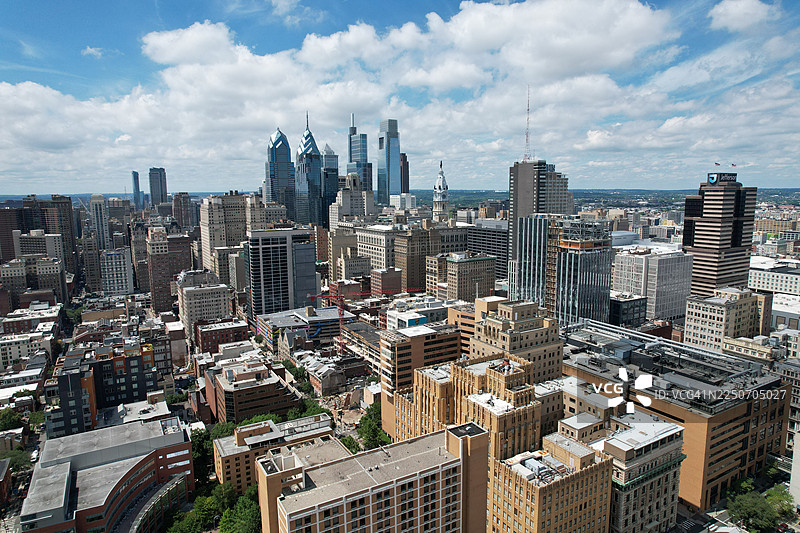 费城鸟瞰图图片素材