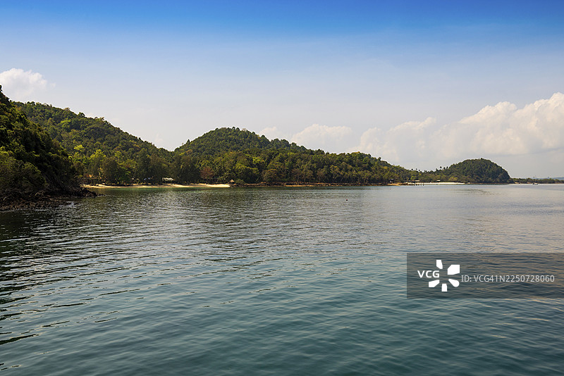 泰国中部，巴蜀府，达鲁岛，珊瑚礁岛屿图片素材