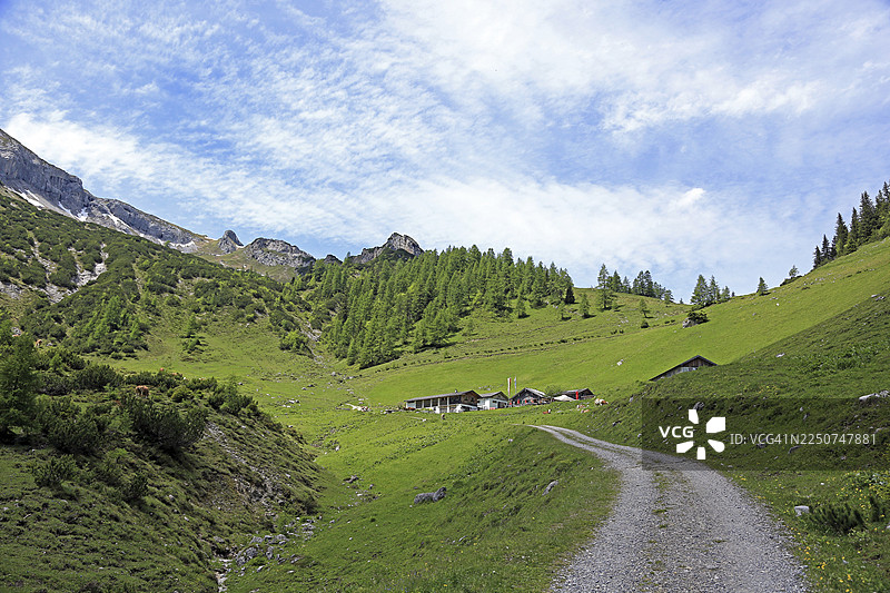维森巴赫阿尔姆，卡文德尔，蒂罗尔，奥地利图片素材