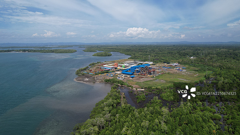 印度尼西亚巴布亚省西南巴布亚海岸发电设施图片素材