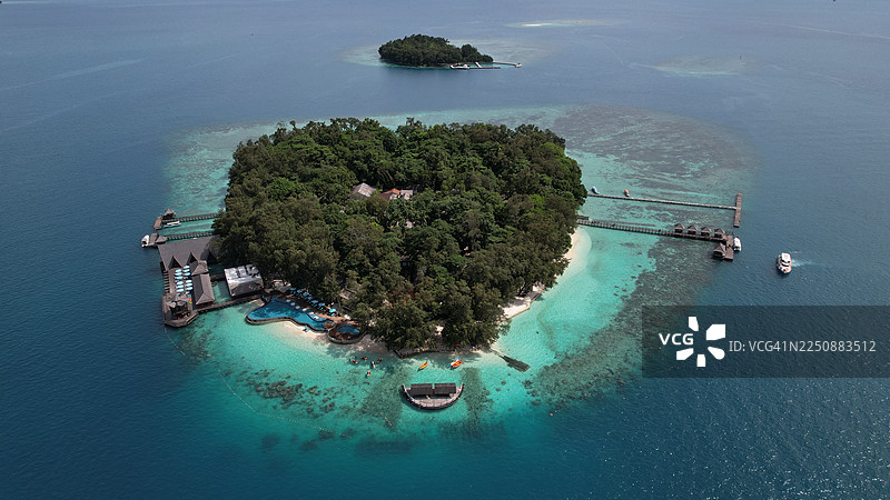 印度尼西亚雅加达，千岛群岛的塞帕岛。图片素材