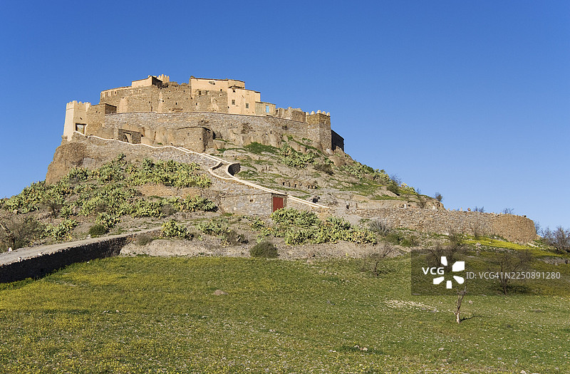 摩洛哥阿特拉斯山脉的防御性粮仓阿加迪尔·塔斯古恩特图片素材