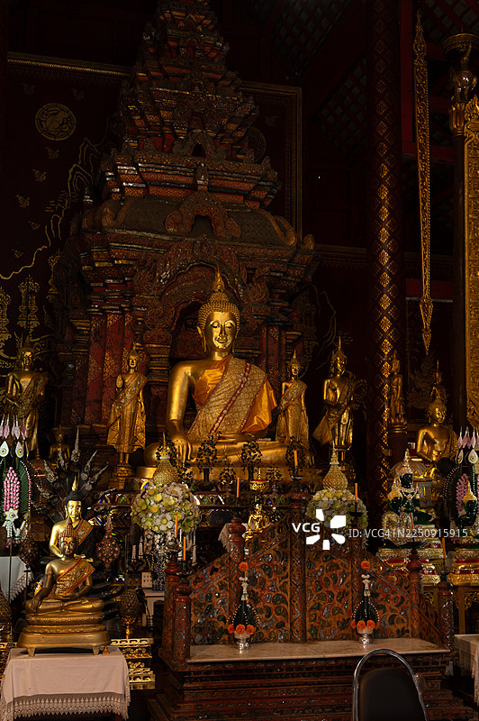 清迈曼寺佛像图片素材