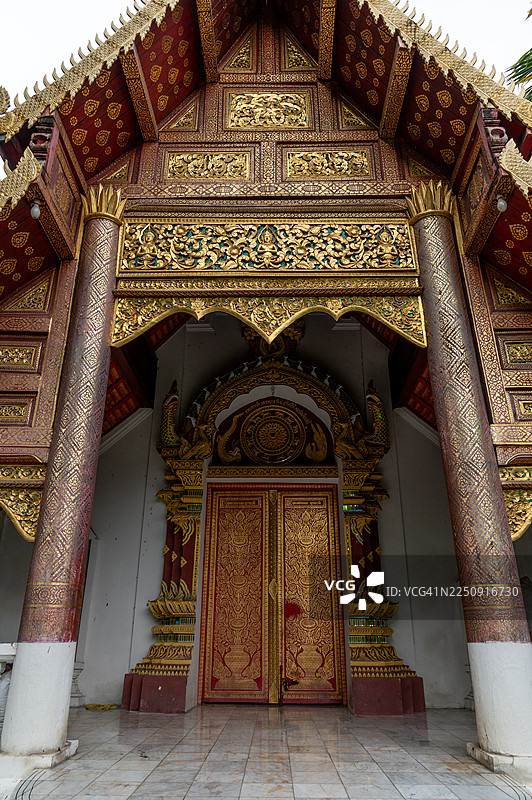 清迈柴迪隆寺的乌波索特图片素材