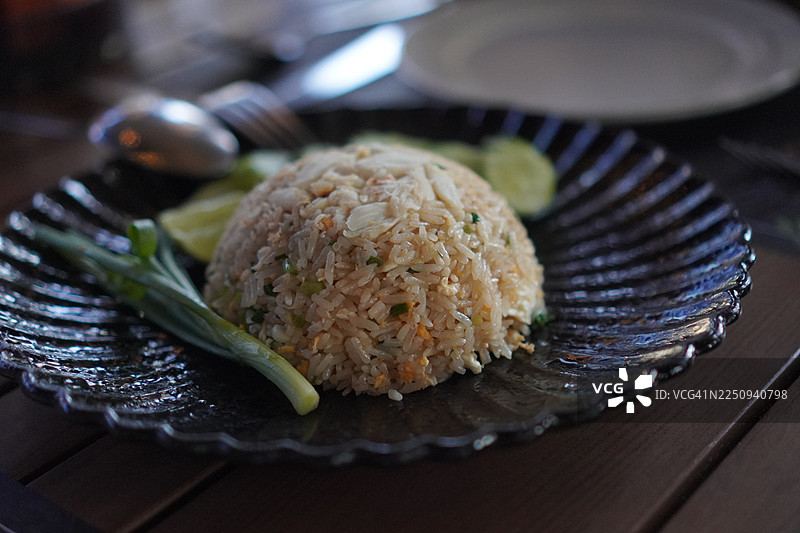 蟹肉炒饭图片素材