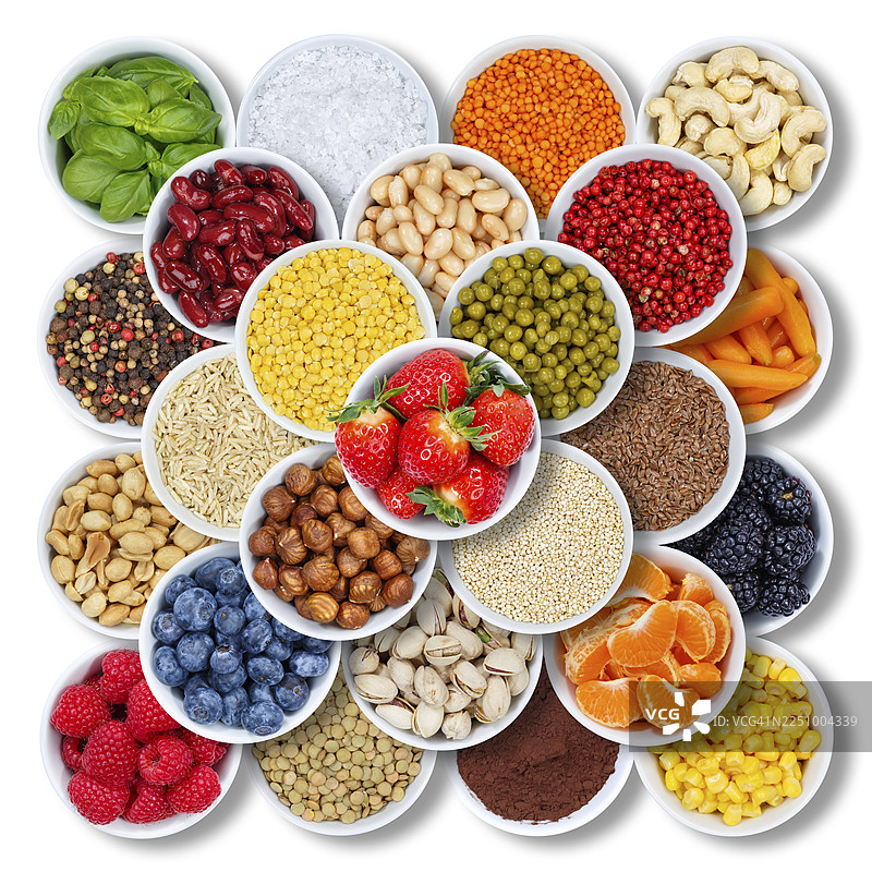 水果 浆果 蔬菜 水果 坚果 来自上方的食材 水果图片素材