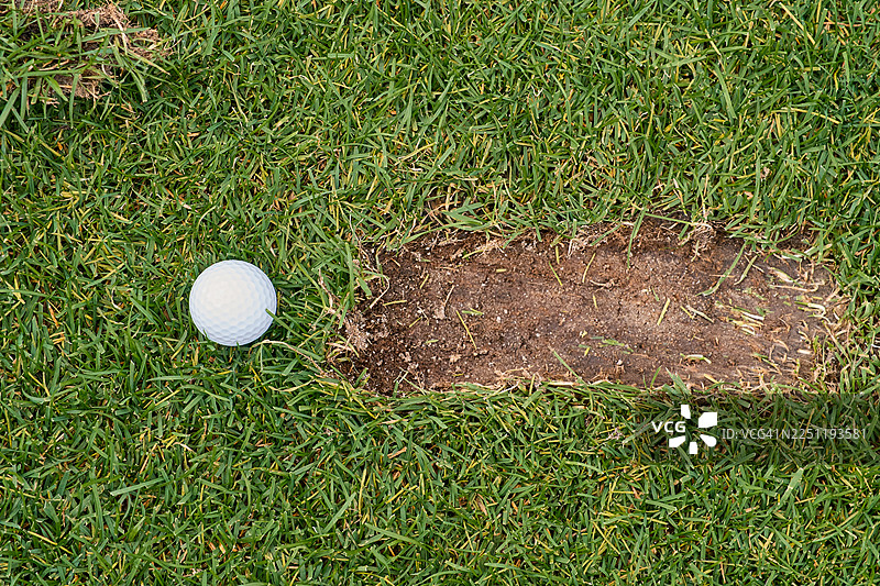 背景，高尔夫球场，高尔夫，草地，草皮球痕图片素材
