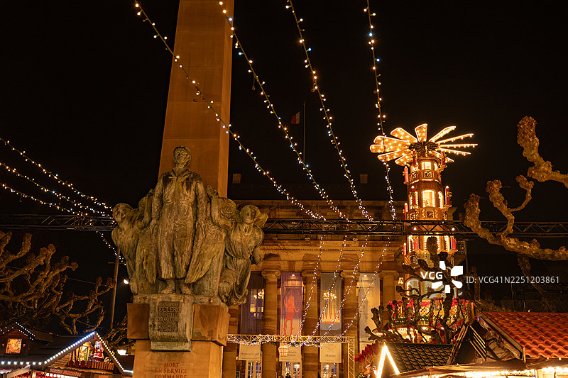 2025年斯特拉斯堡圣诞市场装饰图片素材