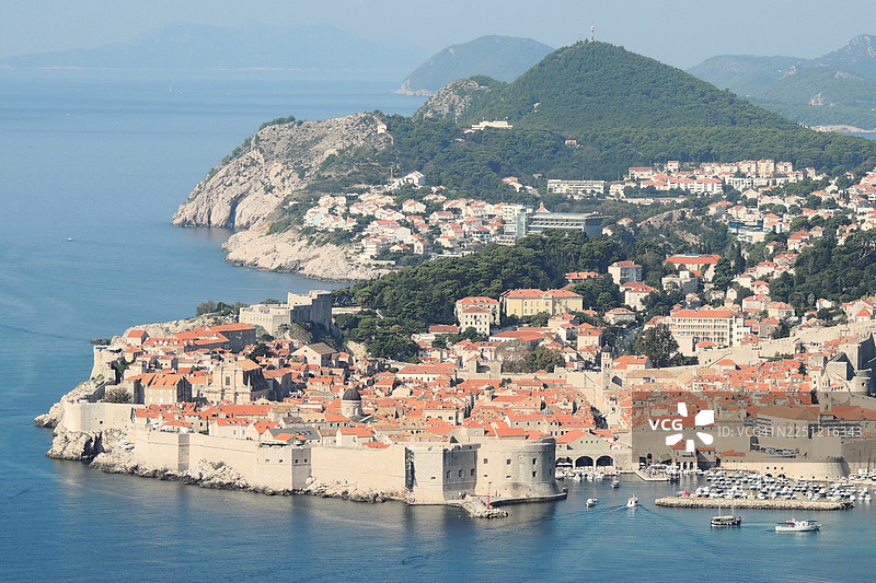 杜布罗夫尼克的鸟瞰图图片素材