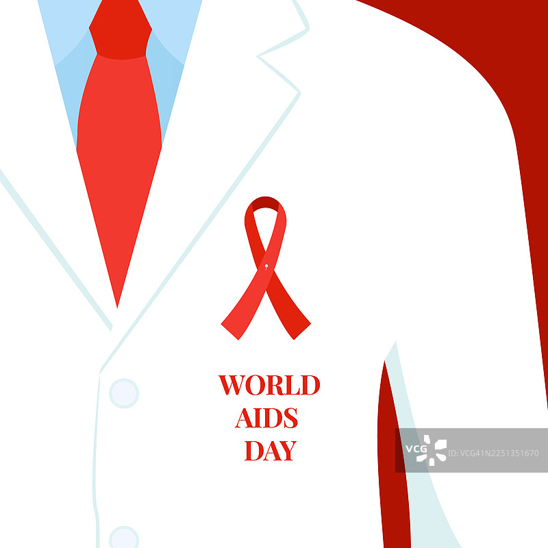 艾滋病意识，插画图片素材