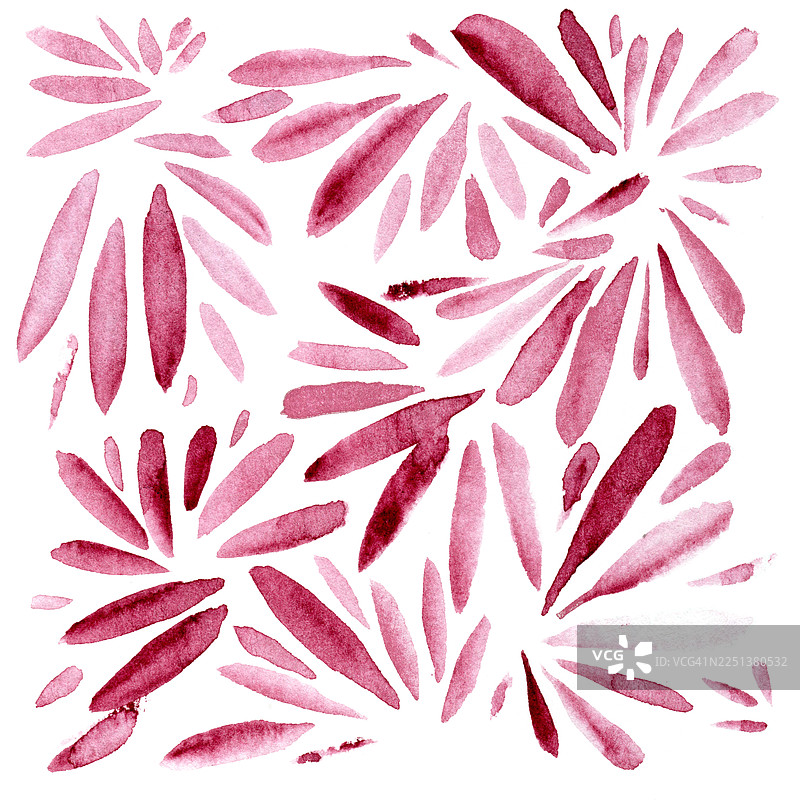 红色水彩花瓣抽象艺术图片素材