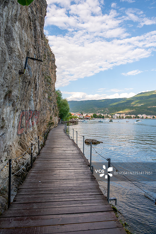 黑山布德瓦的莫格伦海滩步道图片素材