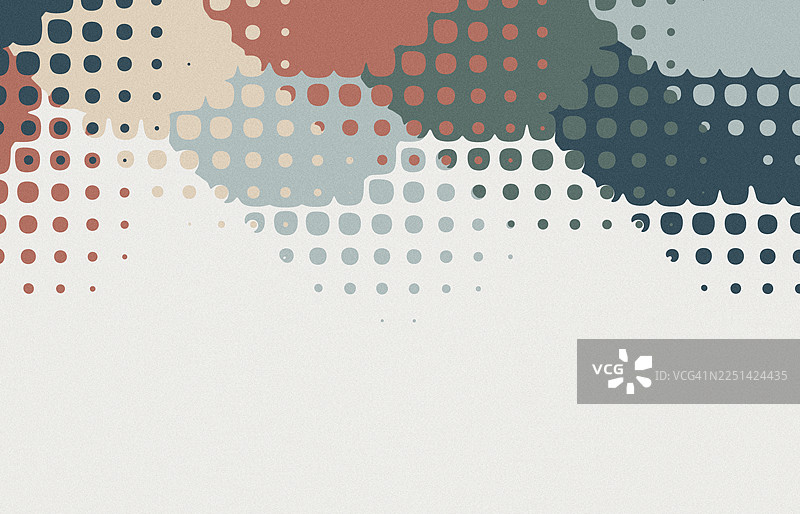 复古半色调圆点边框背景，柔和的粉彩色调，留有复制空间，复古方形笔刷绘画，潮流色彩 2026图片素材