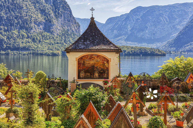 奥地利哈尔施塔特，高动态范围图片素材