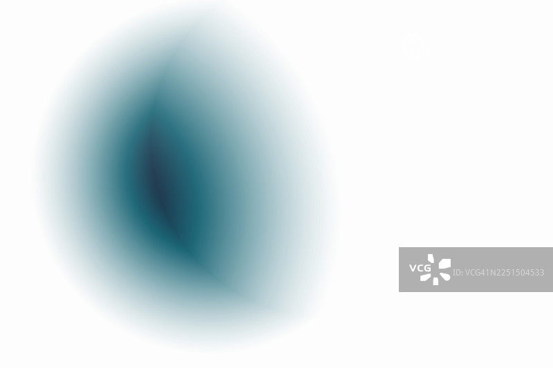 白色背景上的抽象径向蓝绿色渐变柔焦元素图片素材