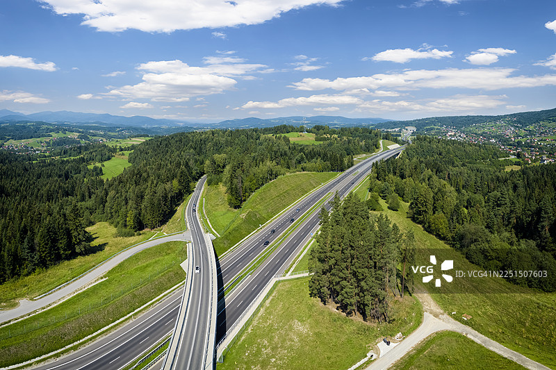 波兰假日 - S7高速公路 克拉科夫和扎科帕内地区，拉布卡区域图片素材