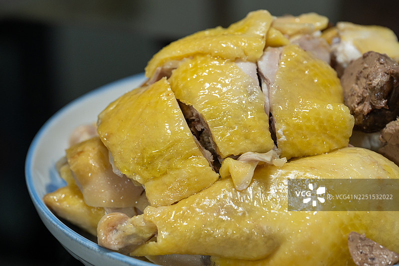 中国广东特色菜，白切鸡图片素材