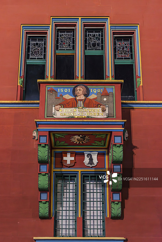 巴塞尔市政厅的立面图片素材