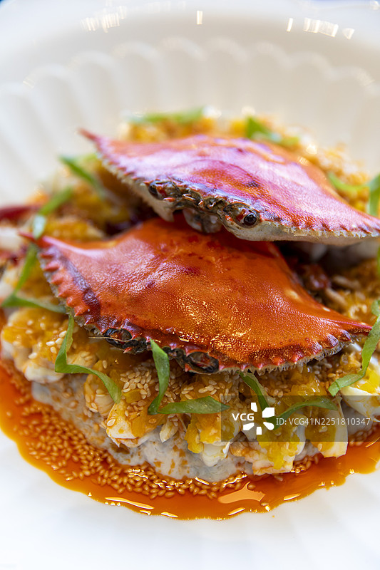 金椒龙虾肉饼图片素材