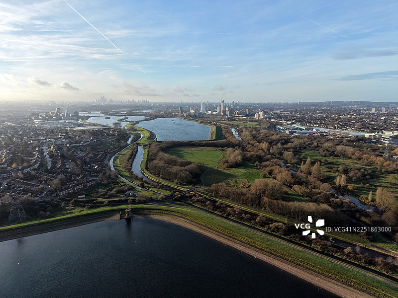 托特纳姆沼泽和班伯里水库图片素材