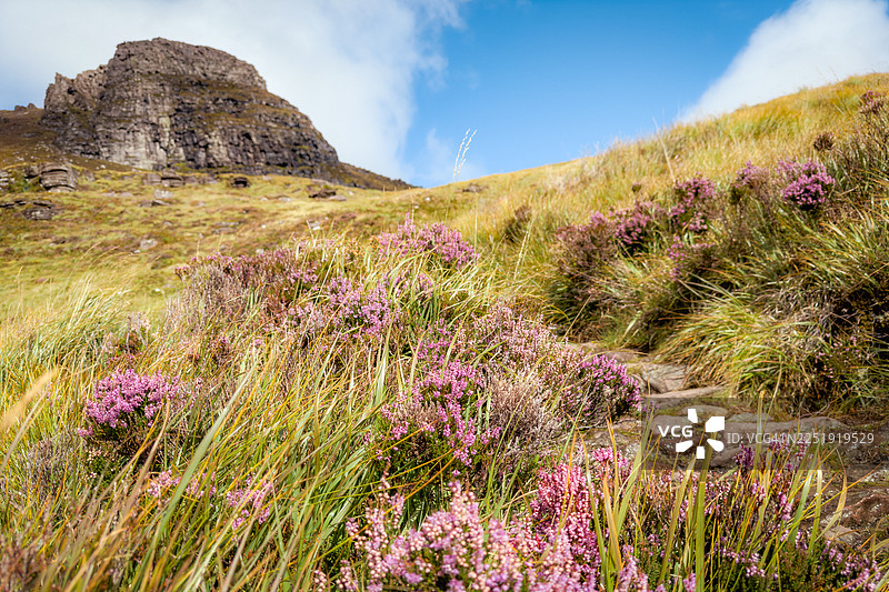 斯塔克波利山脊上的徒步小径图片素材