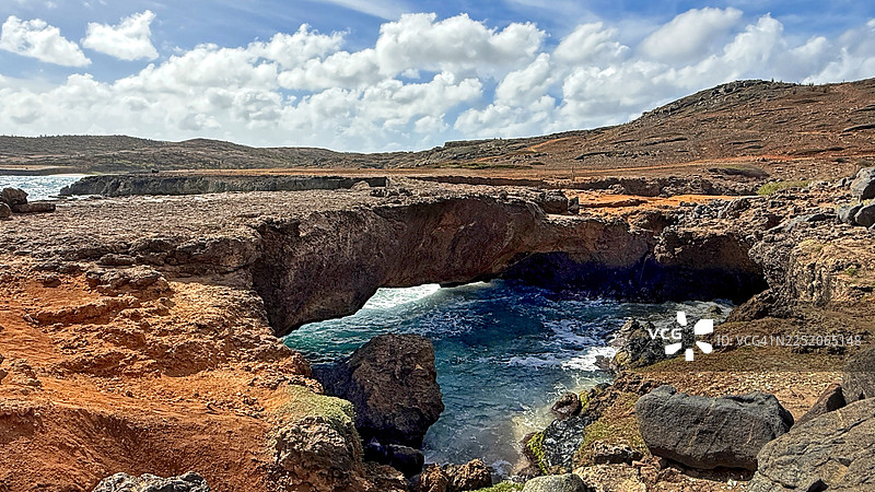 加勒比海岛天然桥图片素材