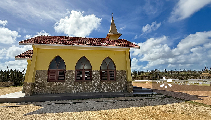 加勒比黄教堂图片素材