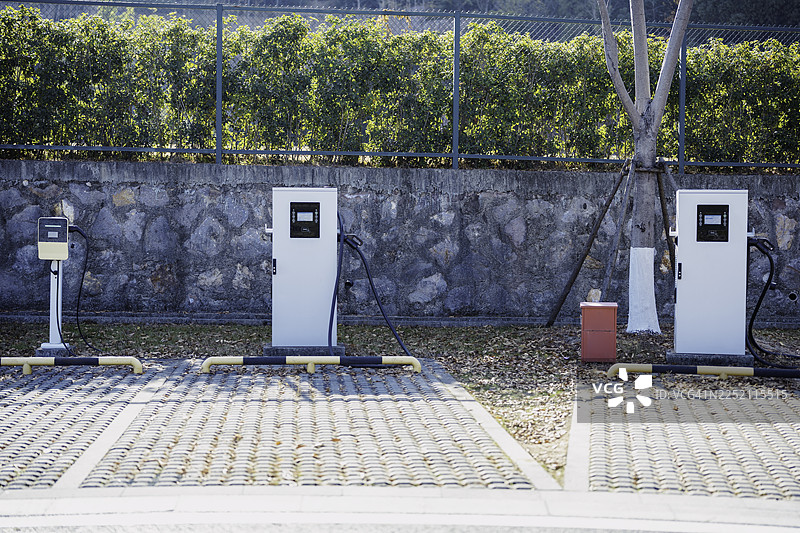 电动汽车充电站图片素材