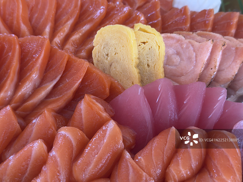 传统日式刺身拼盘图片素材