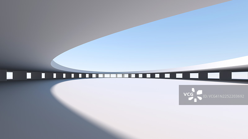 3D现代建筑空间设计图片素材