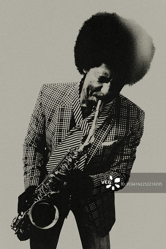 七十年代律动——标志性的爵士乐肖像图片素材