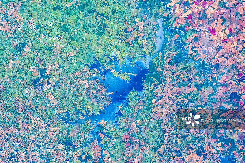 陆地地貌湖景图片素材