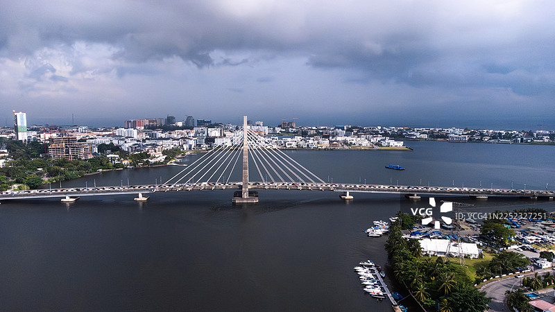 尼日利亚拉各斯的莱基连通桥图片素材