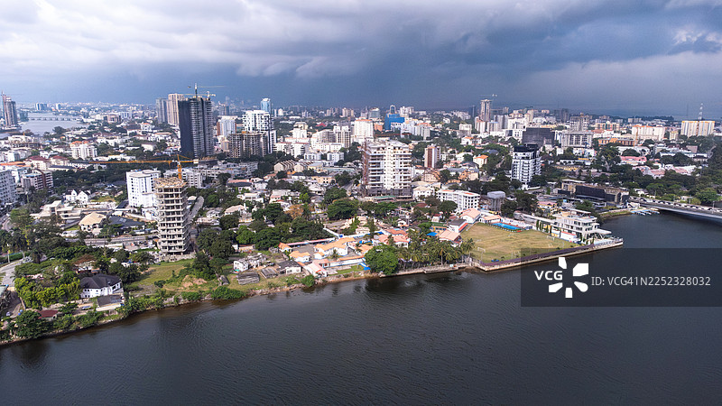 尼日利亚拉各斯的莱基市郊区域图片素材