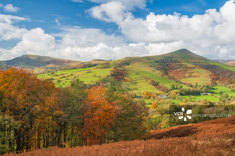英国峰区秋季的质朴色彩图片素材