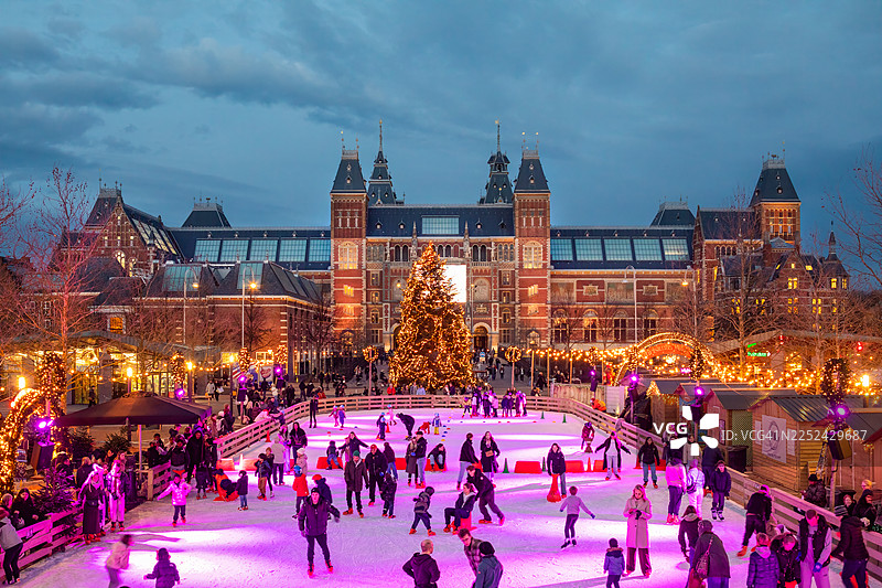 荷兰国家博物馆的圣诞装饰图片素材